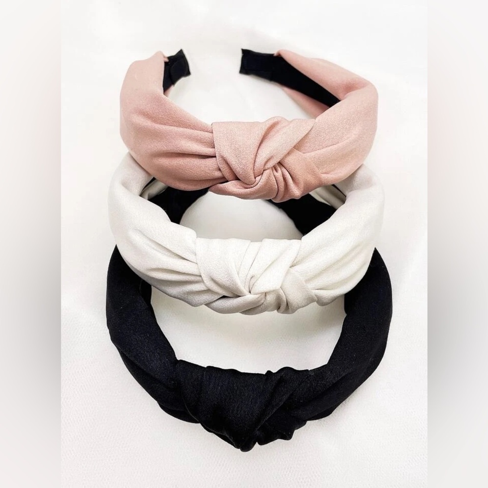 Simple knotted Solid Color Cloth Hairband